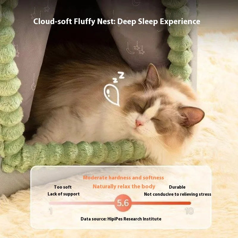 Thickened Enclosed Pet Bed