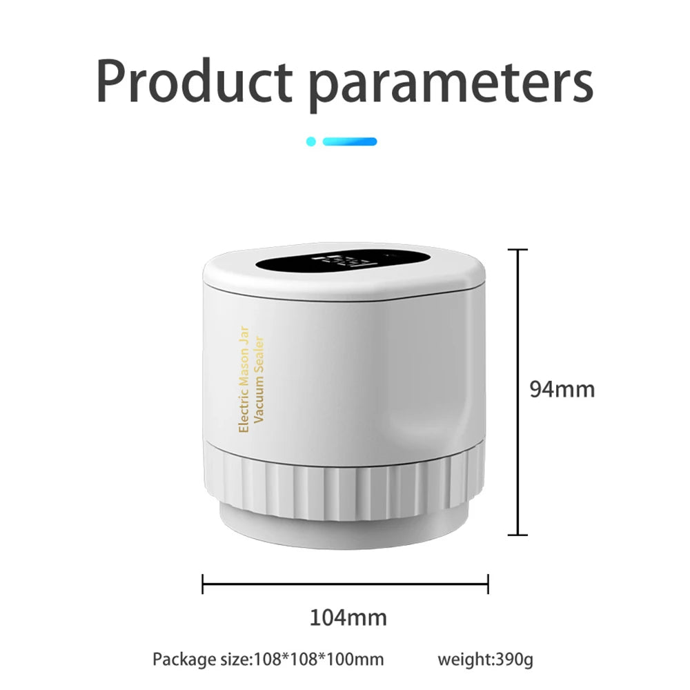 Electric Jar Vacuum Sealer Kit