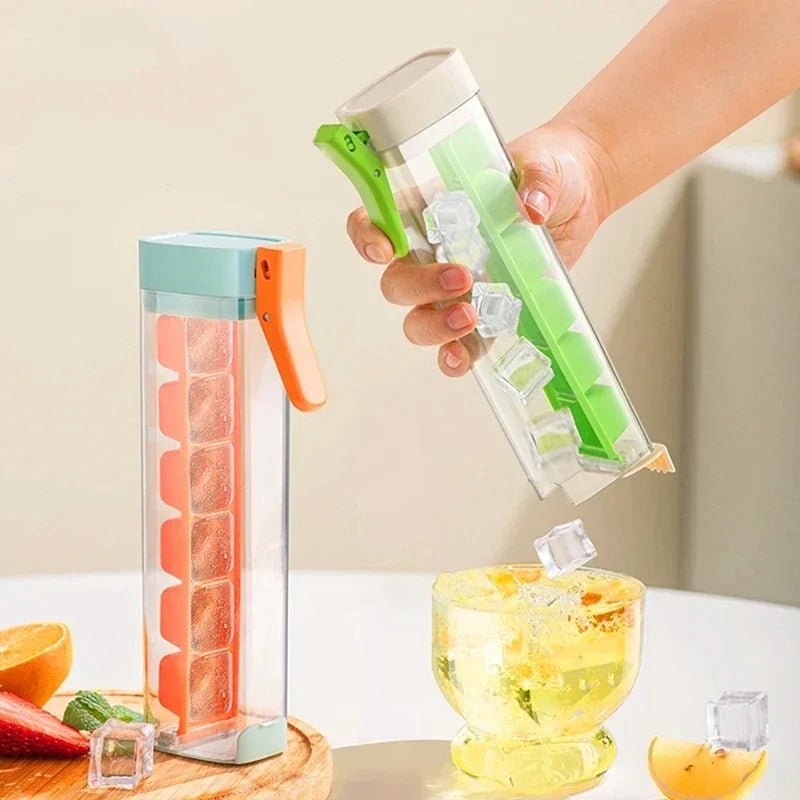 One-Hand Press Ice Cube Tray