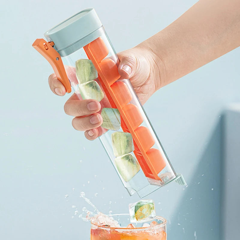 One-Hand Press Ice Cube Tray