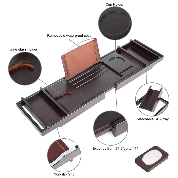 Wooden Bathtub Tray