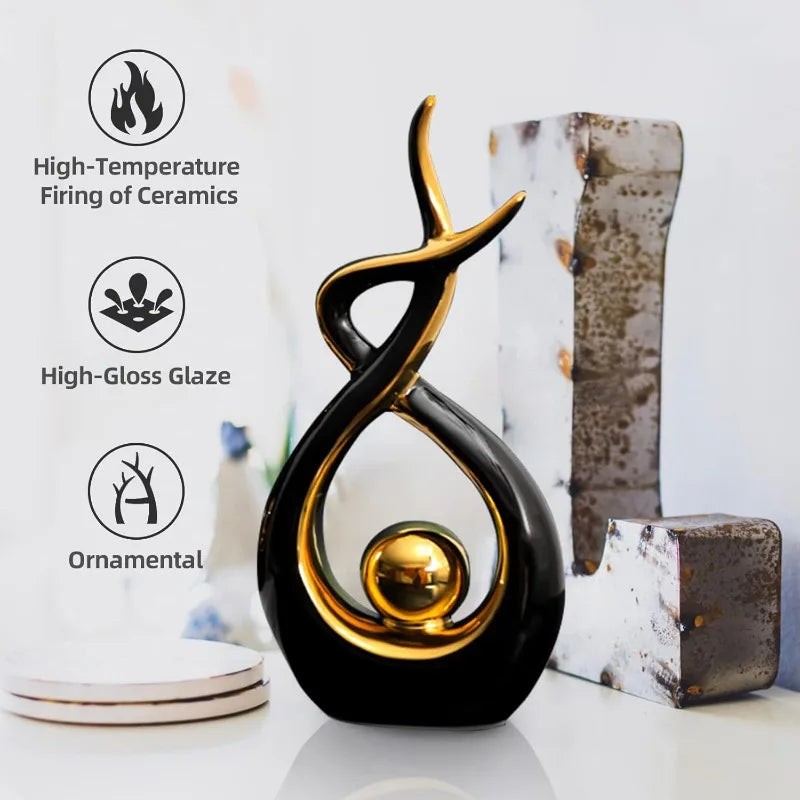 Modern Abstract Art Ceramic Statue