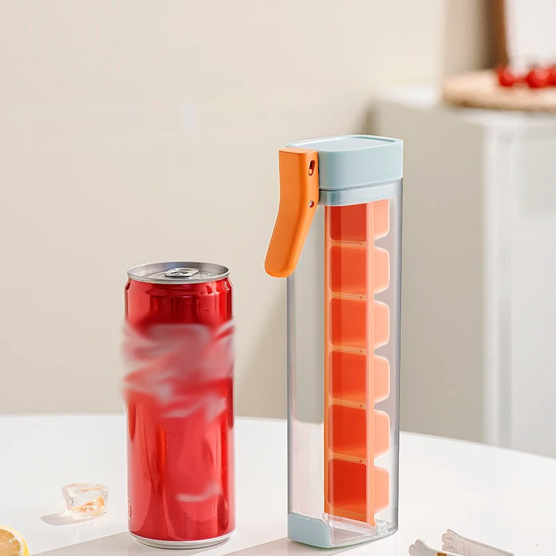 One-Hand Press Ice Cube Tray