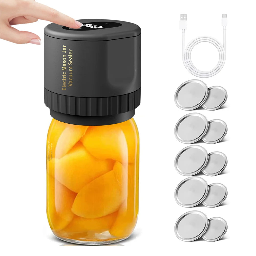 Electric Jar Vacuum Sealer Kit