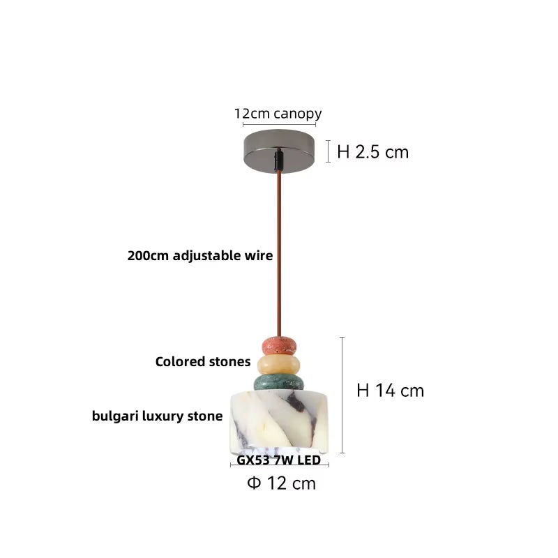 Stone LED Pendant Light