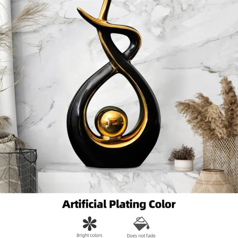 Modern Abstract Art Ceramic Statue
