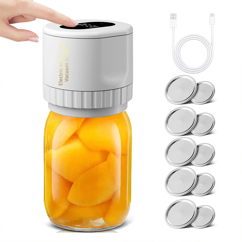 Electric Jar Vacuum Sealer Kit