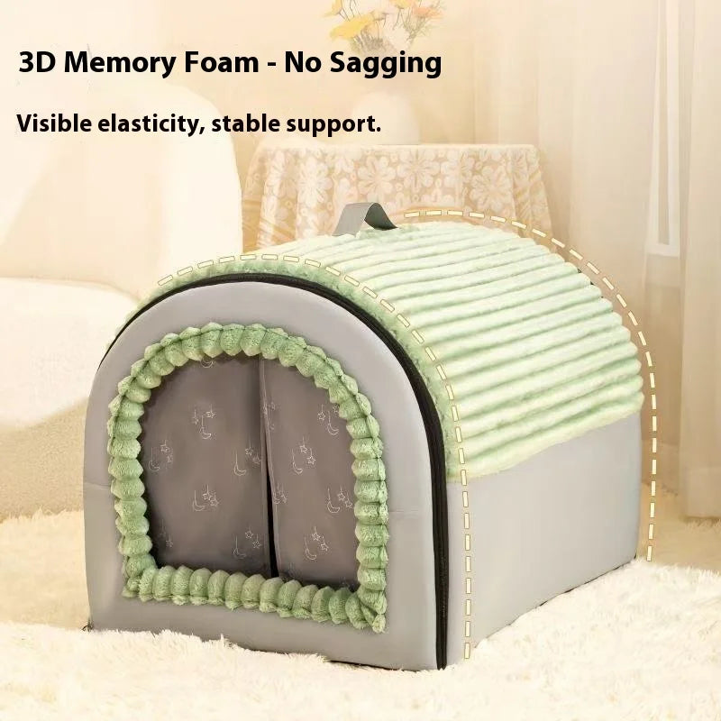 Thickened Enclosed Pet Bed