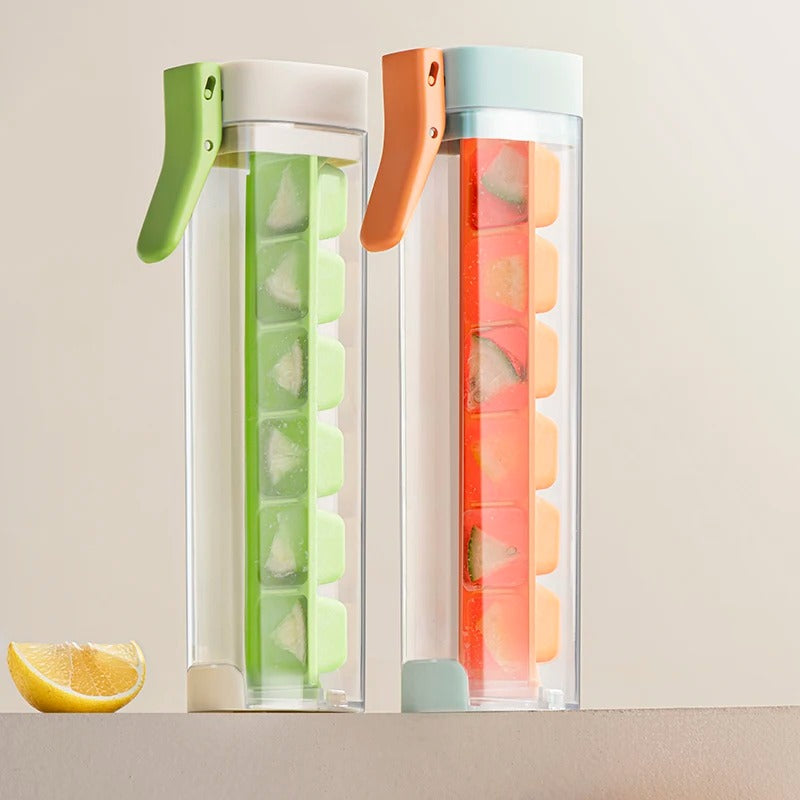 One-Hand Press Ice Cube Tray