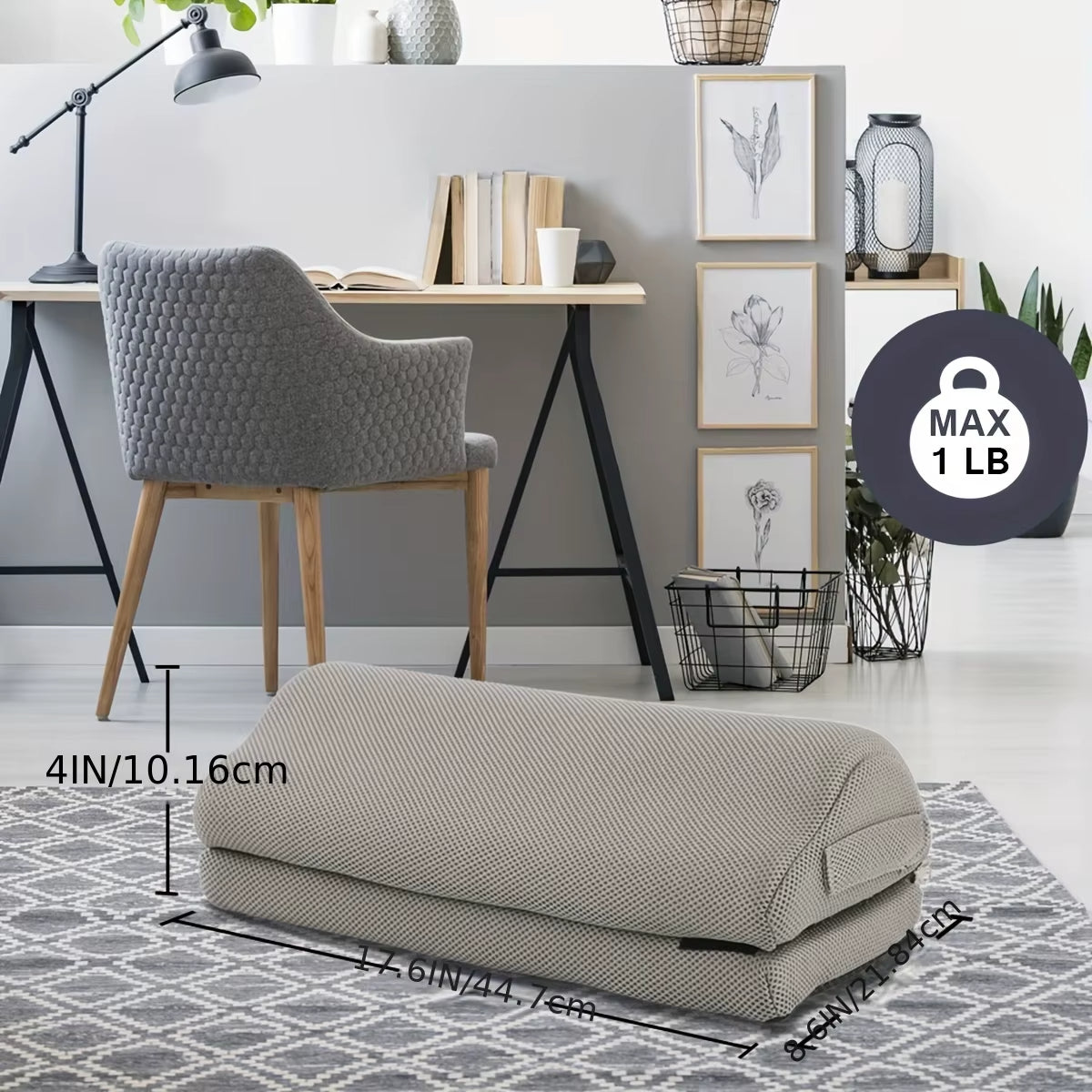 Footstool With Washable Cover