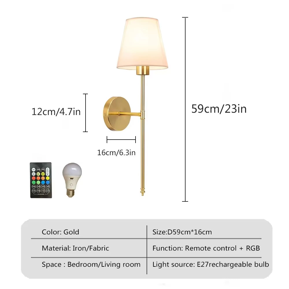 LED RGB Recharge Wall Lamp
